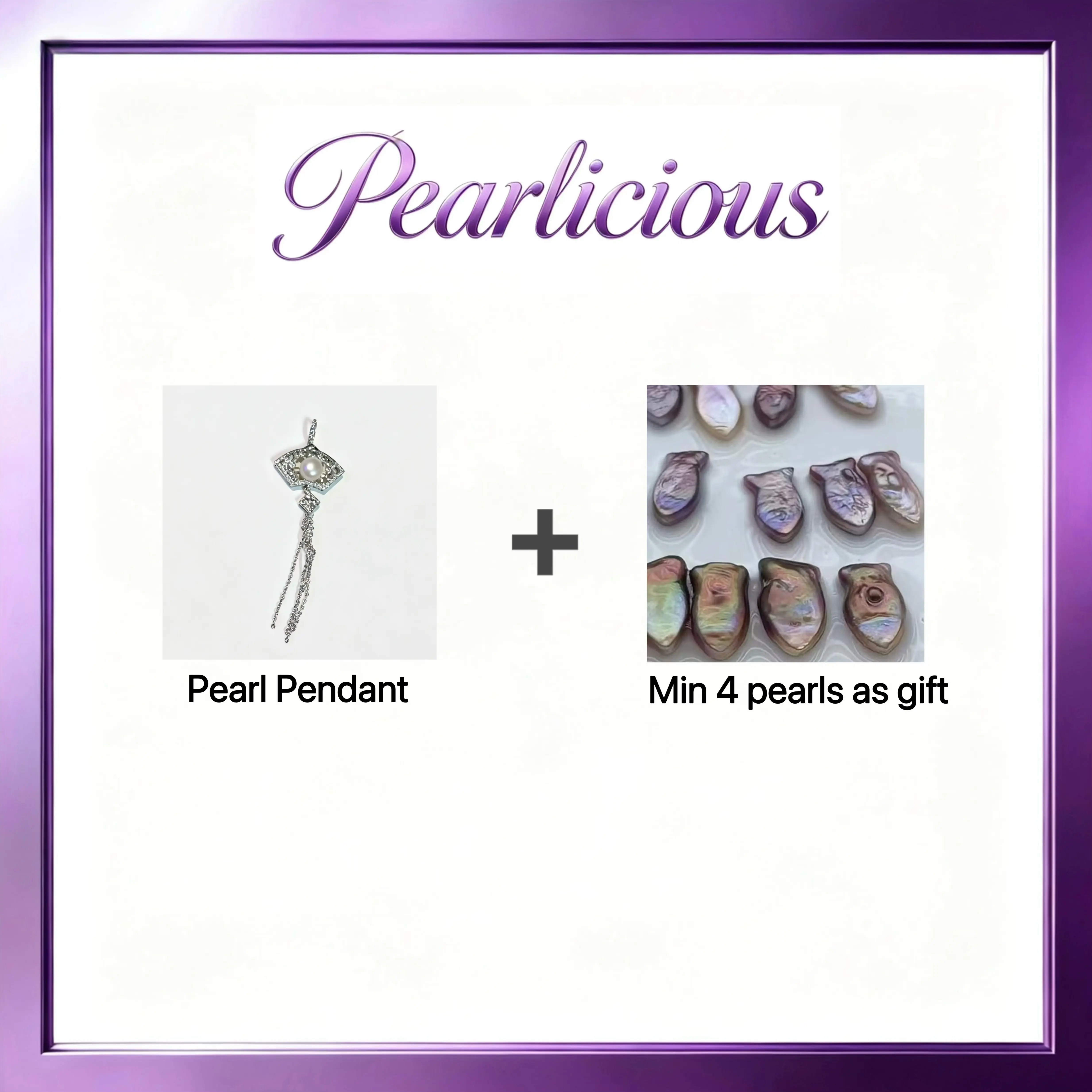 Pearl pendant with Freshwater Colorful Koi Fish Pearl Gift (3 Pearl)[live opening] / Freshwater Pearl Pendant Random Pearl Color In Jewelery