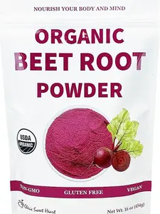 Organic Beet Root Powder (1 LB) by Chérie Sweet Heart, Raw & Non-GMO Beverage Mixed Drink