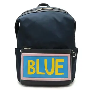 Pre-owned FENDI Nylon Tote Bags Logo Leather Backpack
