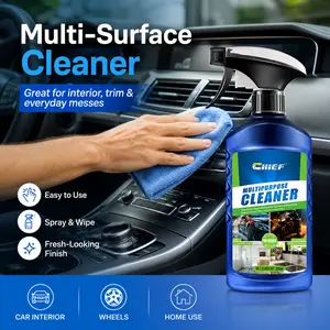 CHIEF Multipurpose Cleaner for White Cars - Removes Road Grime, Brake Dust & Stubborn Stains, Streak-Free Car Wash Liquid