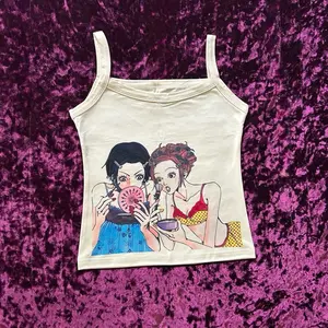The Fortune Family Nana Osaki and Nana Komatsu Anime Tank Top Nana and Hachi Anime Cream Tshirt Tank Tee