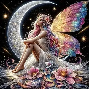 Diamond Painting Elf Woman Rhinestones Embroidery Diamond Mosaic Portrait Cross Stitch New Arrival Handmade Gift