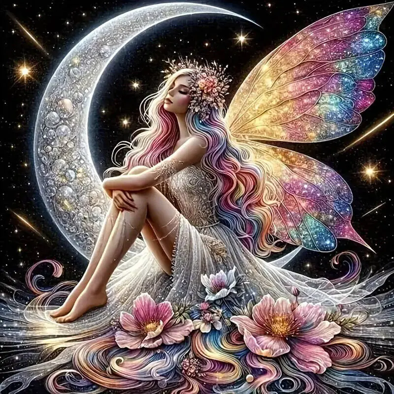 Diamond Painting Elf Woman Rhinestones Embroidery Diamond Mosaic Portrait Cross Stitch New Arrival Handmade Gift