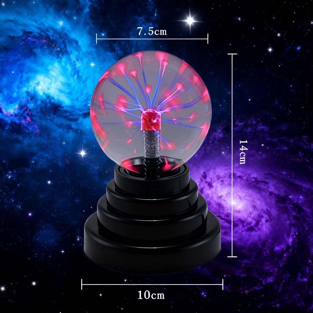 3 Inch Magic Plasma Ball Lamp Touch Sensitive Interactive Plasma Lamp Nebula Sphere Globe Decorative Lamp Novelty Toy for Halloween Christmas 3 Inch Magic Plasma Ball Lamp Touch Sensitive Interactive Plasma Lamp Nebula Sphere Globe Decorative Lamp Novelty Toy for Halloween Christmas