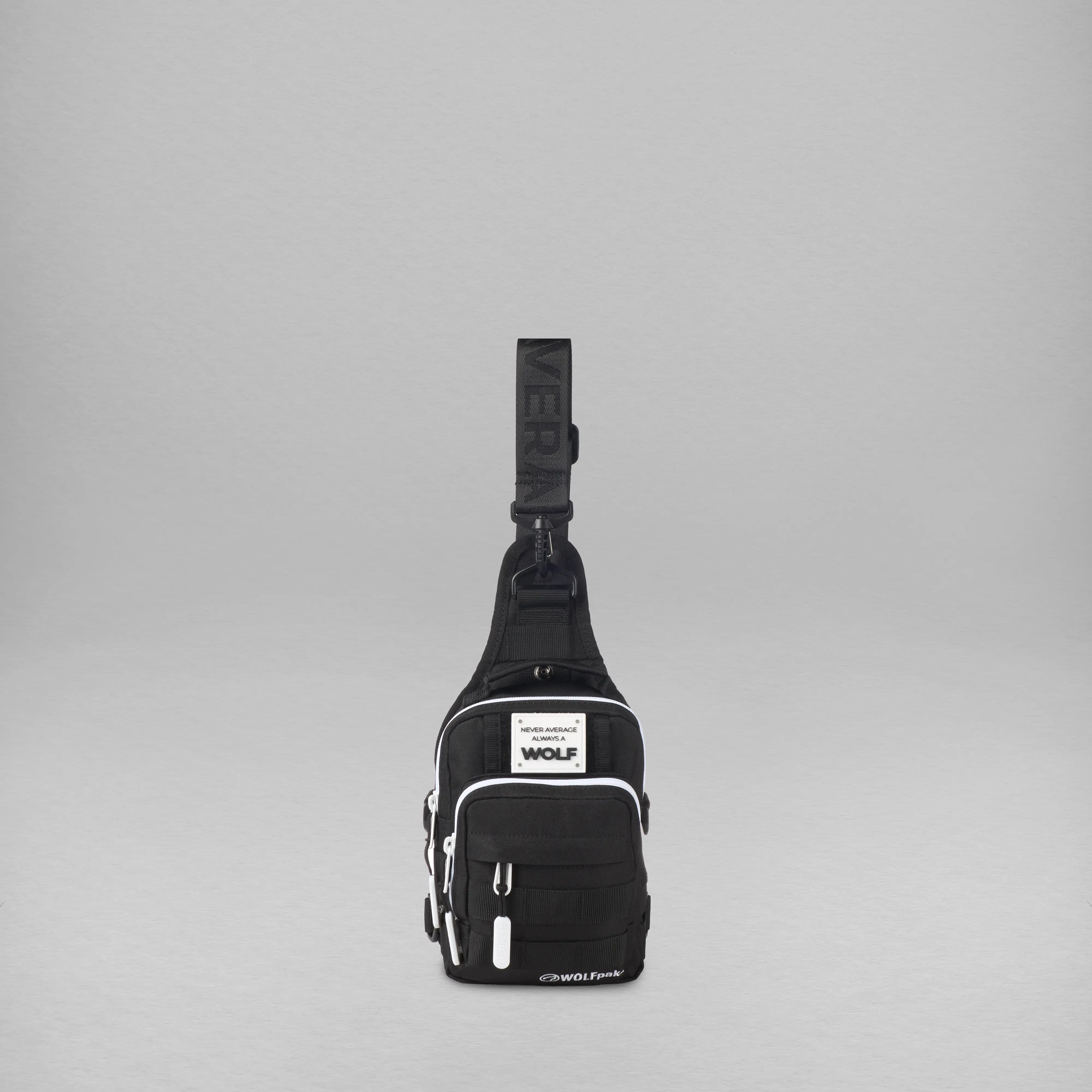 4L Mini Tactical Sling Bag Alpha Black White Accent