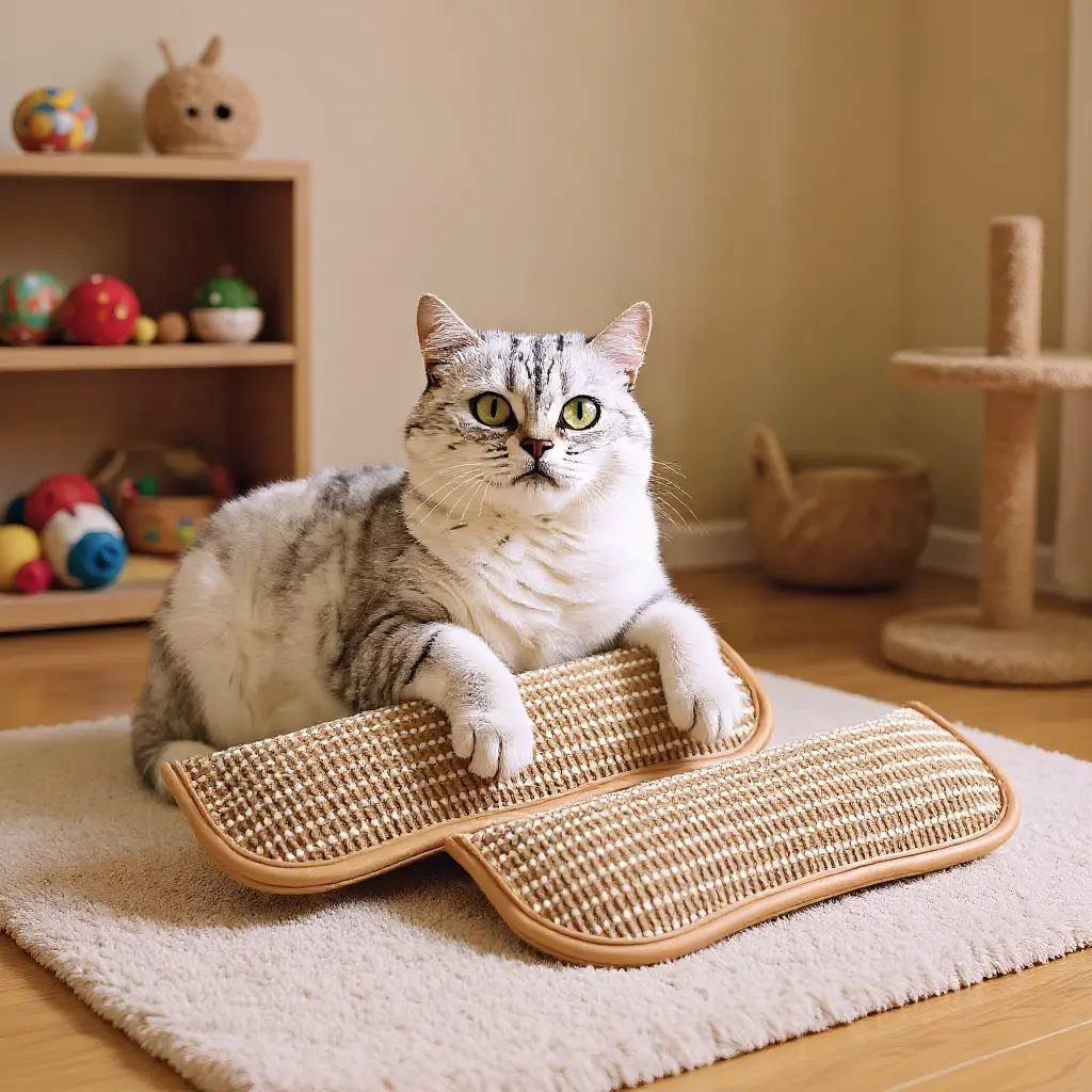 Natural Sisal Cat Scratching Pad - Durable Cat Scratch Mat with Catnip - Engaging Scratching Post for Cats - No Shedding, Biting-Resistant, Fun Cat Toy & Claw Groome stuff gadgets