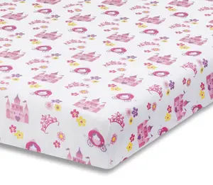 Everyday Kids Princess Storyland Fitted Crib Sheet