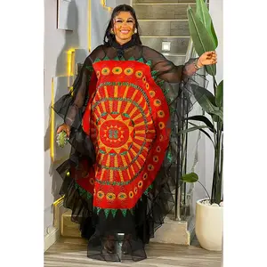 Colorful Brocade Ruffle Kaftan Dress: Wedding Party Cocktail Birthday Dinner