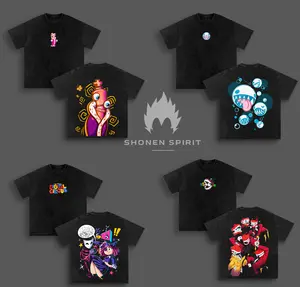 [COLLECTION] The Amazing Digital Circus Vintage Washed Shirt, Colorful Cartoon Graphic Tee, Oversized Fan Apparel