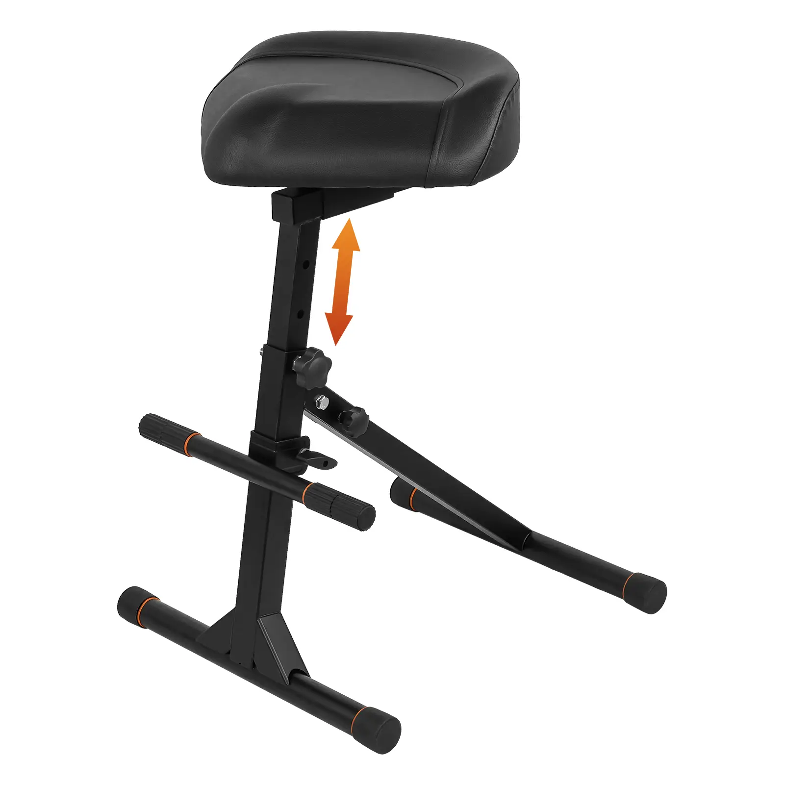 STRICH Strich Guitar Stool SGT-20, Height Adjustable 5-Level, Ergonomic Footrest, All-Steel Frame, Portable Foldable for Guitarists & Drummers