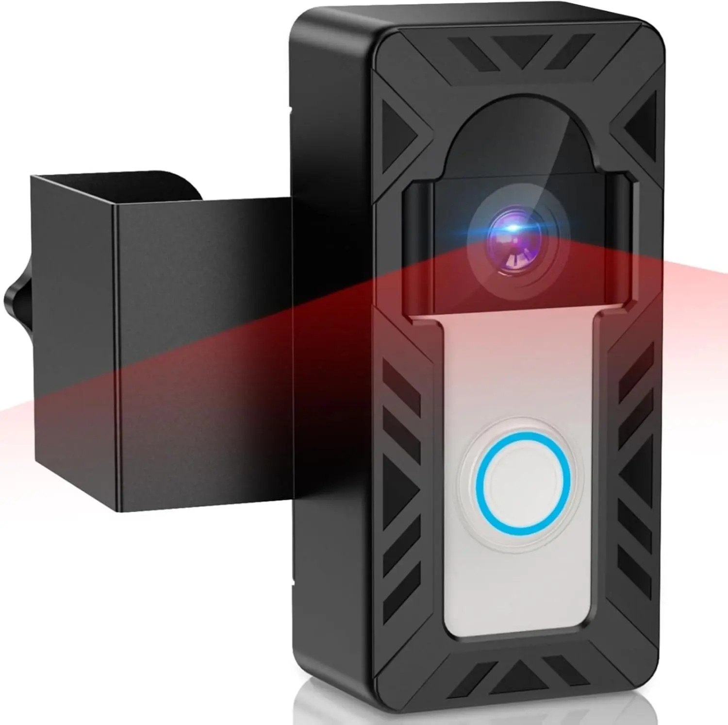 Ring Doorbell Mount, Anti-Theft Video Doorbell Mount for Ring/Blink Camera Doorbell, Adjustable Camera Mount Bracket Accessories for Apartment/Home/Business