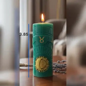 Taurus zodiac candle