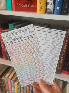 Writeable Library Card Bookmark with Laminating Sheets
