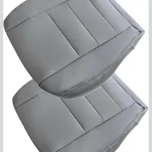 Priprilod Leather Driver & Passenger Side Bottom Replacement Seat Cover Compatible with Ford F250 F350 Super Duty Lariat 2002 2003 2004 2005 2006 2007