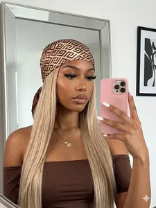 Fashionable Printed Square Scarf for Women, Versatile Bandana for Daily Wear & Sun Protection, Stylish Accessory for All Seasons, Fashion Hair Scarves