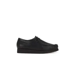 Clarks Wallabee in Black Leather