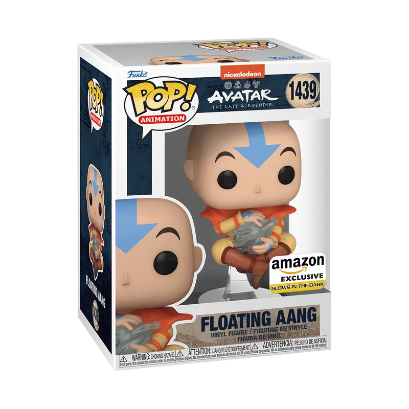 Funko Pop! Avatar: The Last Airbender - Floating Aang (Glow) #1439 Exclusive (Sticker may vary) Collectible Pop Vinyl Figure
