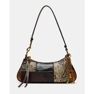 Steve Madden IRINA PATCHWORK BAG BROWN MULTI