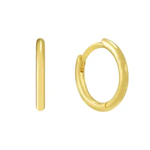 EVRY JEWELS Gold or Silver Plated Women's Waterproof Tiny Hoops EVRY JEWELS Gold or Silver Plated Women's Waterproof Tiny Hoops