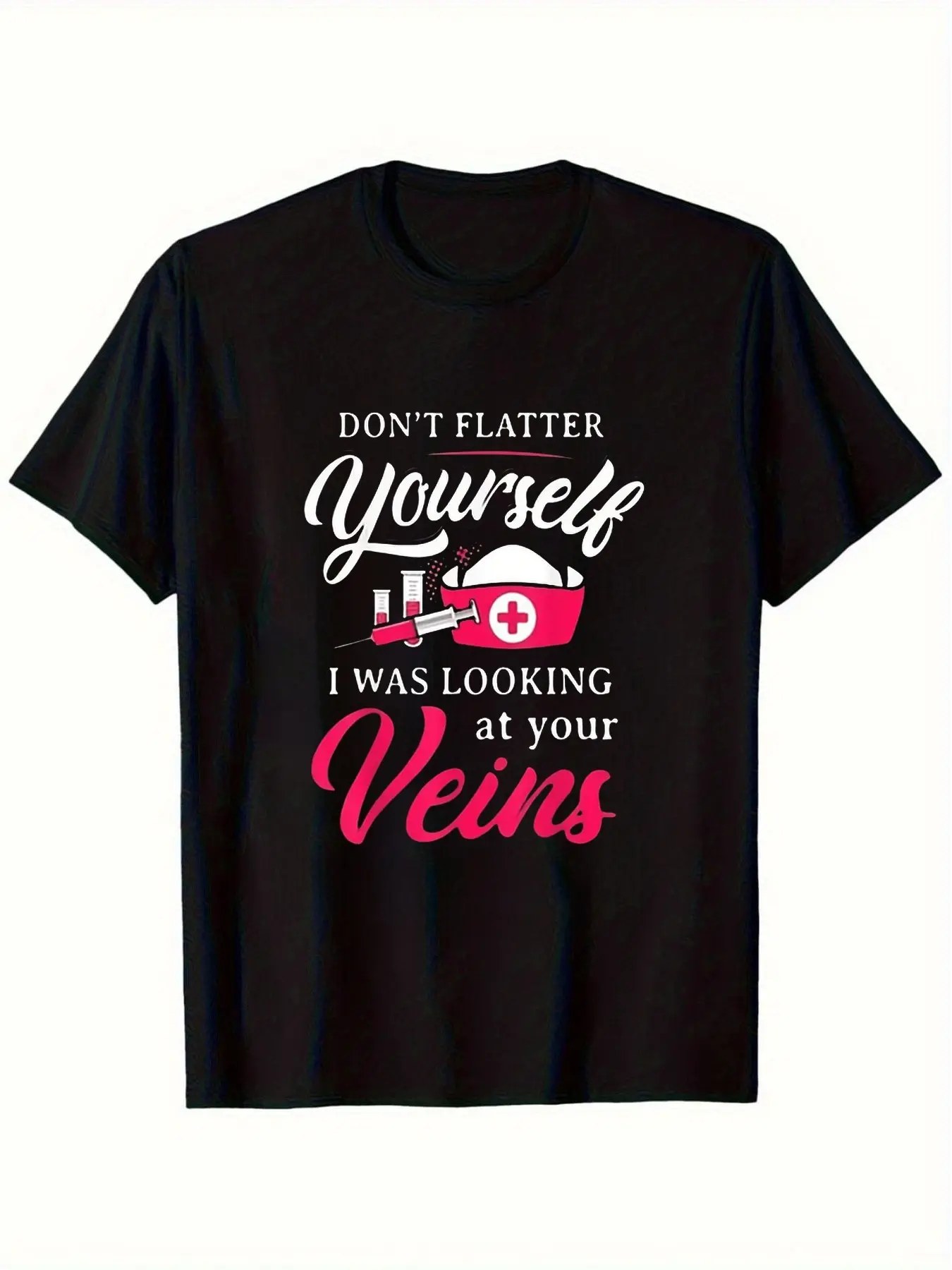 Funny Phlebotomy Technician Phlebotomist Nurse T S unisex soft cotton short sleeve t shirt, vintage graphic casual tee for men women teens, perfect birthday holiday gift for camping travel gym daily street  wear