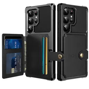Compatible with Galaxy S24Ultra/S25FE/S26 and Galaxy A55/A54/A35/A34 protective cases.This integrated card holder/coin purse design can hold coins and bank cards.It features a creative magnetic closure for car use.