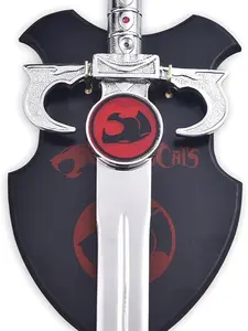 ThunderCats Inspired Sword of Omens Replica | Light-Up Fantasy Display Sword with Red Accents