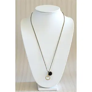 WESTERN SNAFFLE ROUND PENDANT LONG DOUBLE STRING N