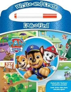 Nickelodeon Paw Patrol: Write-And-Erase Look and Find -- Pi Kids, Board Book