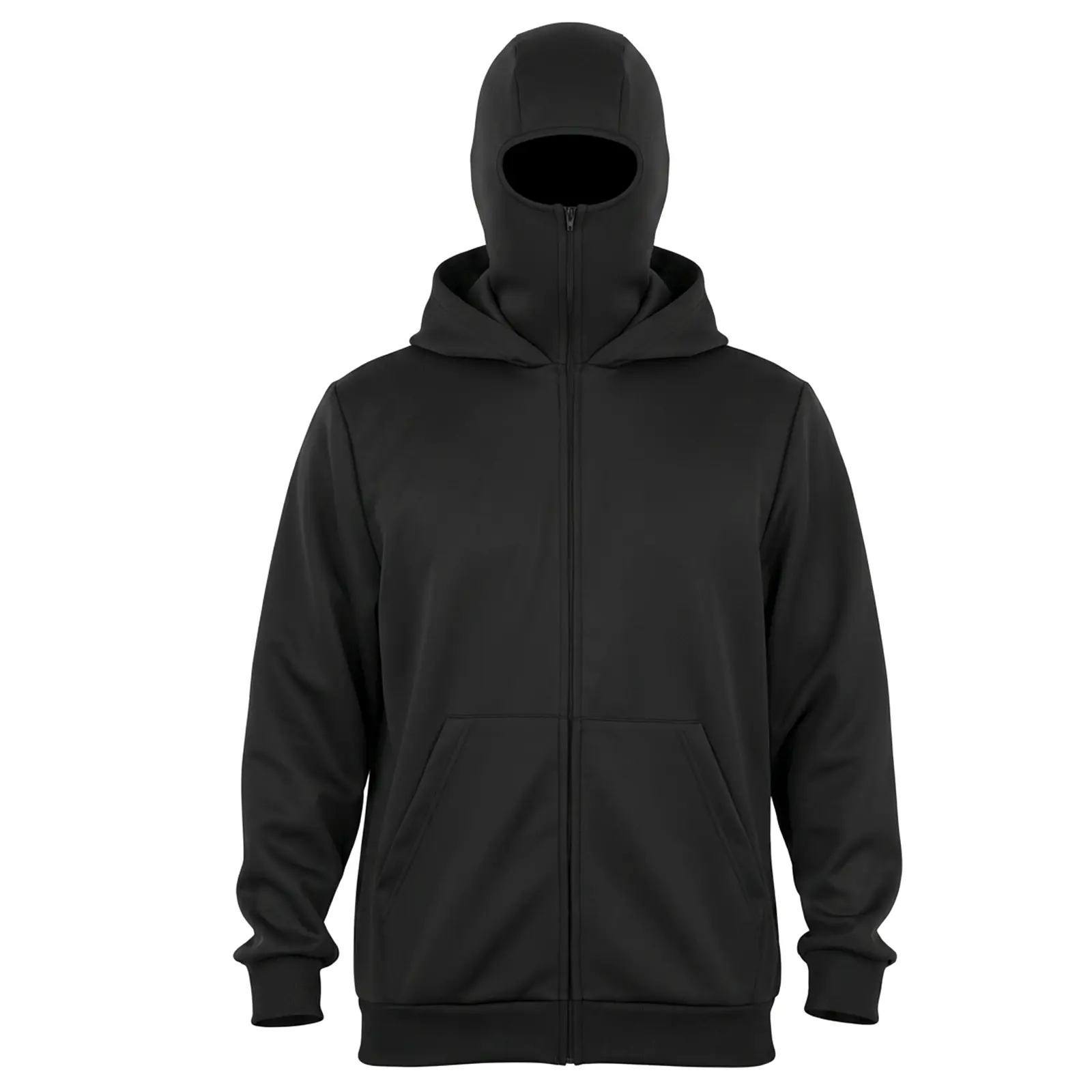 FEITAI Women's Plain Polyester Athletic Hoodie - Built-in Zip Balaclava, Comfortable Sweatshirt Top
