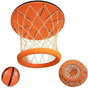 Foldable Hanging Basketball Hoop Toy for Adults Office Stress Relief | Portable Indoor Basketball Game Lover Gift for Home Bedroom | Fun Desk Accessory for Work from Home & Family Time
