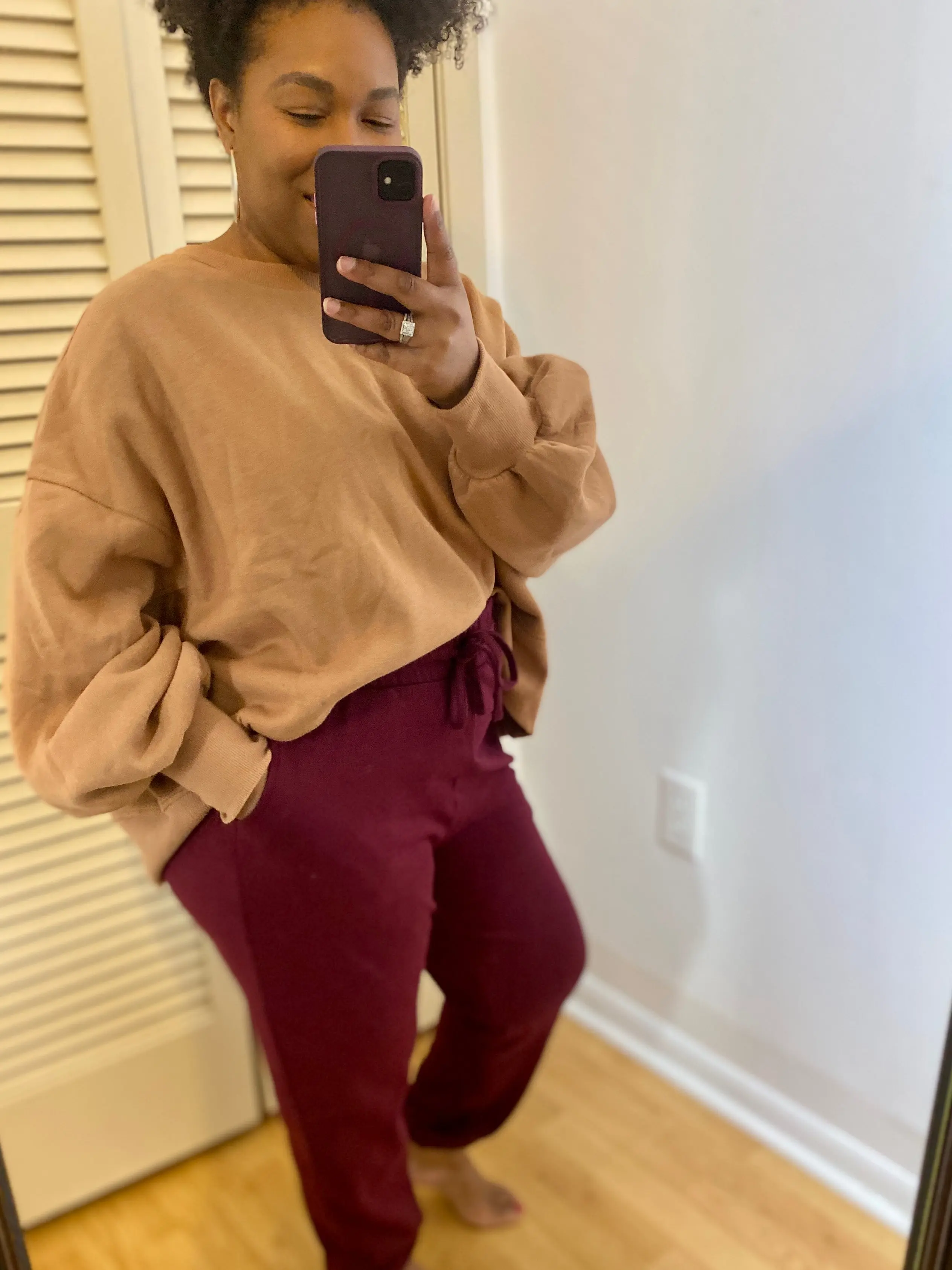 Burgundy Joggers