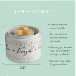 Live Laugh Love Illuminaire Fragrance Warmer