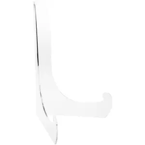 Plymor Clear Acrylic 60-Degree Angle Easel With Shallow Support Ledges, 18" H x 12.25" W x 10.5" D