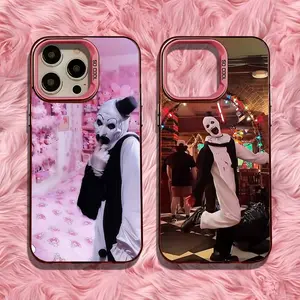 Art the C-Clown T-Terrifiers Phone Case For iPhone 17 Air 16,15,14,13,12,11,Pro,Max,Plus,Mini,SE Anti Fall Pink Matte Hard Bumper Animal Colorful