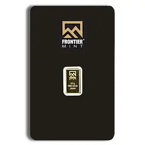 1/2 gram Gold Bar - Frontier Mint (Carded)