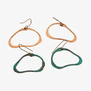 Small Copper Hoop Earrings