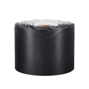 Bulletin Board Border 65.6 Feet Rolled Scalloped Border Trim for School Black