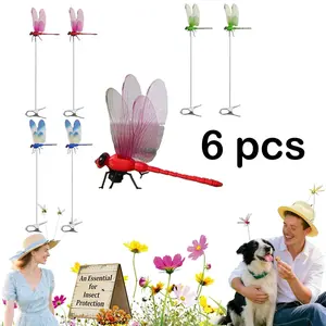 3D Dragon Fly Bug Repellent Clips - Chemical-Free Outdoor Hanging Ornament for Garden Decor & Bug Away