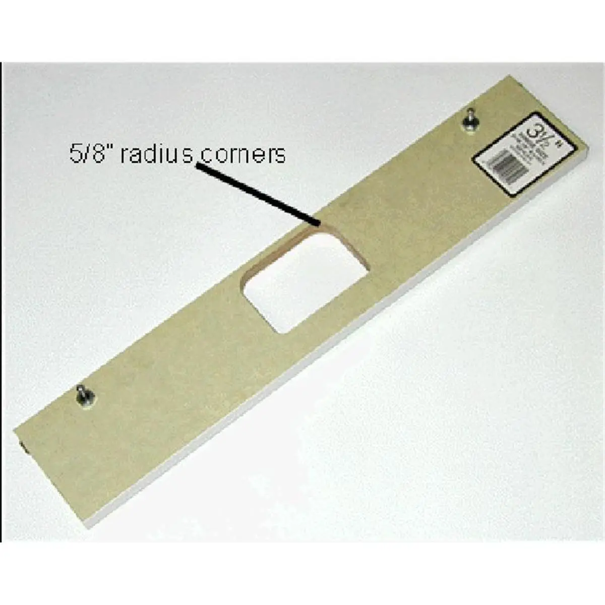Templaco 401KF Radius Corner Hinge Template, 4 x 0.625 in, 4 x 0.25 in, for Personal Use