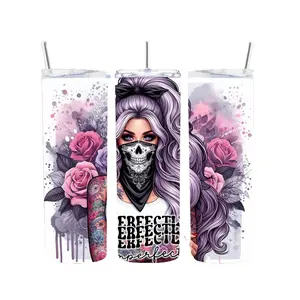 Perfectly Imperfect 200z Stainless Steel 20oz Tumbler Water Bottles Drinkware Stylish Flasks Beverage