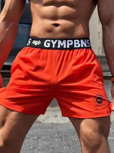 Men's Sports Fitness Performance Shorts, Athletic Shorts, Running Training Three-Quarter Pants, Suitable for Gym Exercise, Basketball, Cycling, Hiking, Elastic Quick-Dry Shorts