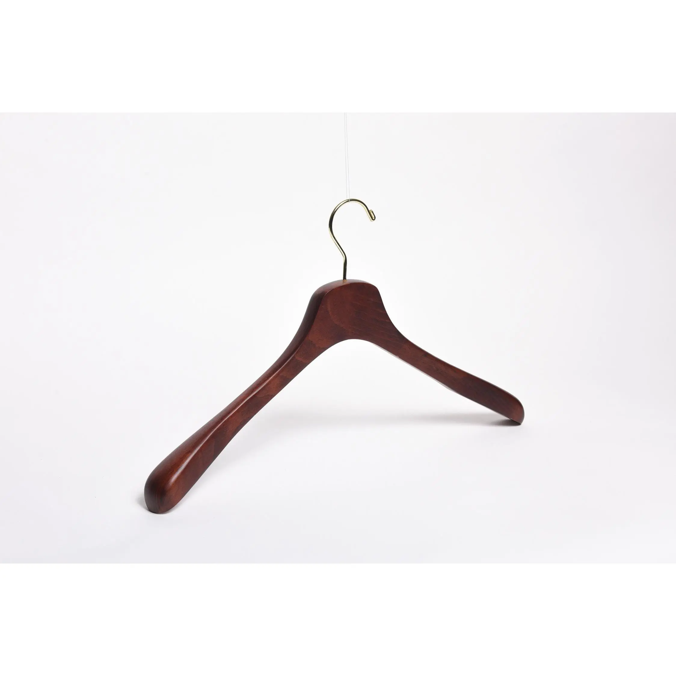 Dark Walnut Wooden Luxury Jacket Hangers