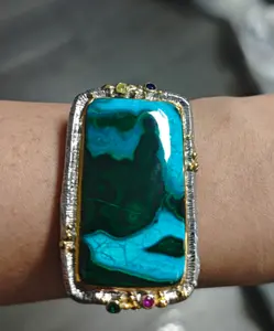 ABC Jewelry natural chrysocolla bangle