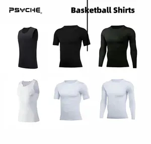 PSYCHE Men's Sports Leggings Shirt Sports Shorts Sport Vest Casual Sports Pants for Gym Workout Running Compression Pants