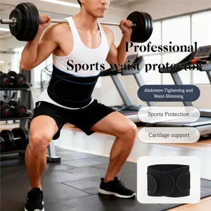 1 sports waist protector, freely Adjustable Tightness, double high elastic compression, fixed support for the lumbar spine, balance the lumbar force, Large-area cartilage support, Effectively reduce injuries caused by heavy-weight sports and training