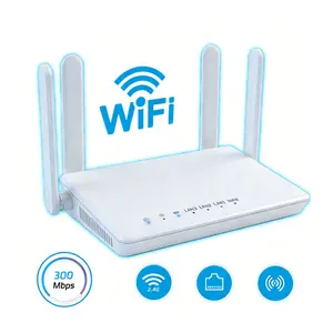 2026 New 2.4GHz High Speed WiFi Router with 4-Antenna,300Mbps Stable&Faster，1000sq.ft Whole House Covered，WPA2 Stable & Secure，for Home Video Streaming, Online Gaming & Remote Work