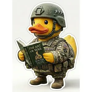 Rubber Duck Solider General Window or Helmet Decal