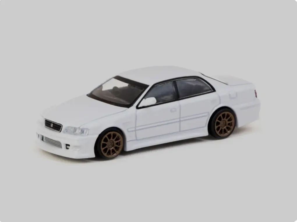チェイスカーTARMAC Toyota Chaser JZX100 1/64 TARMAC WORKS 1/64 Toyota Chaser JZX100 Silver Metallic 2022 HK