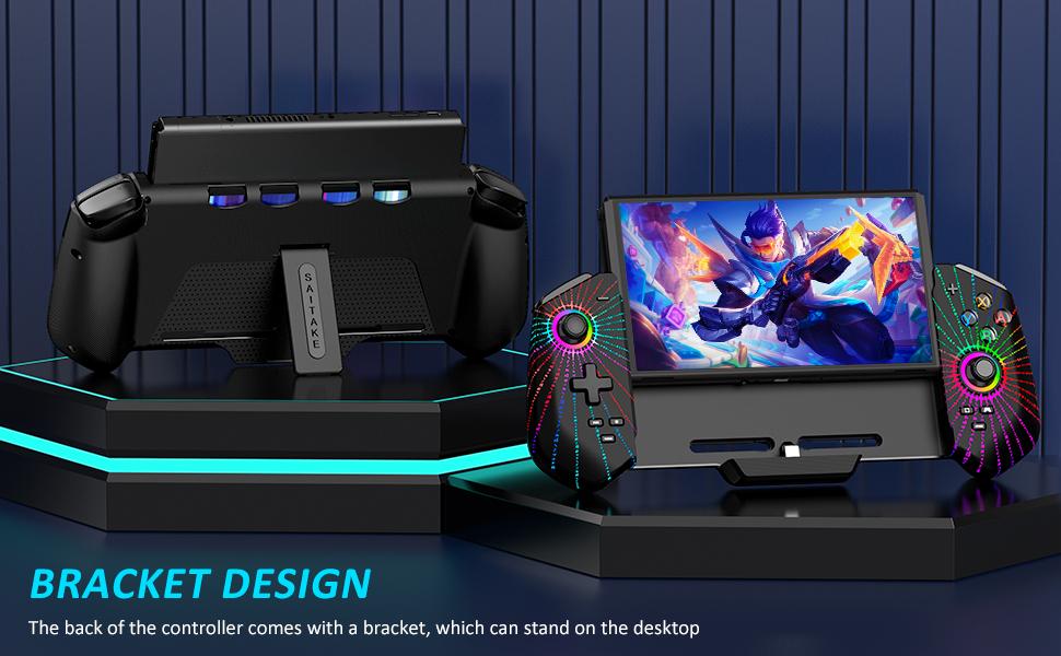 BEBONCOOL Switch Controller with Hall Joystick for Nintendo Switch/OLED, One-Piece Wired Switch Pro Control with Turbo/4 Game Slot/Vibration, Handheld Joypad Controller for Nintendo Switch Controller