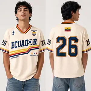 Custom Ecuador Inspired Soccer Jersey, Personalized Number Shirt, Retro Andes Style Football Fan Gift, Game Day Outfit